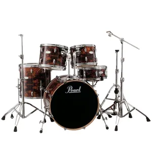 درام ست پرل مدل  VML925S FeatherWalnut همراه با پایه