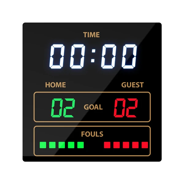 ساعت دیواری دیجیتال مدل اسکوربرد مسابقات فوتسال 7070