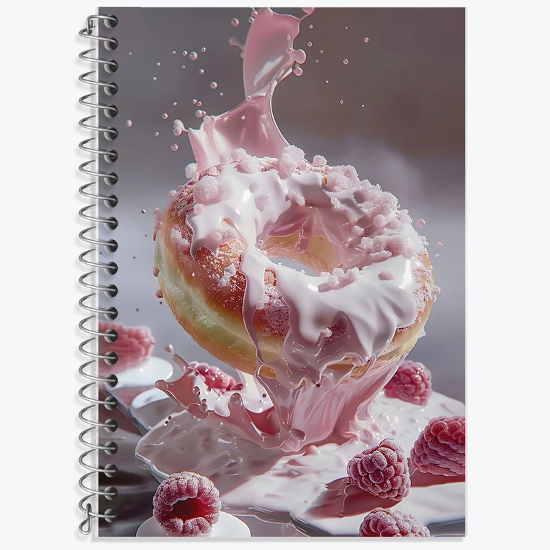 دفتر لغت 50 برگ خندالو طرح دونات کد F5936