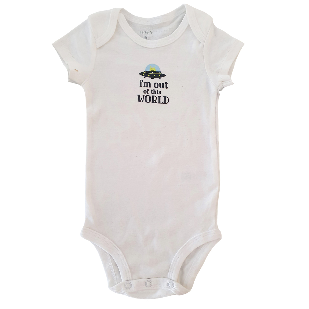 بادی آستین کوتاه نوزادی کارترز مدل Z-GC4