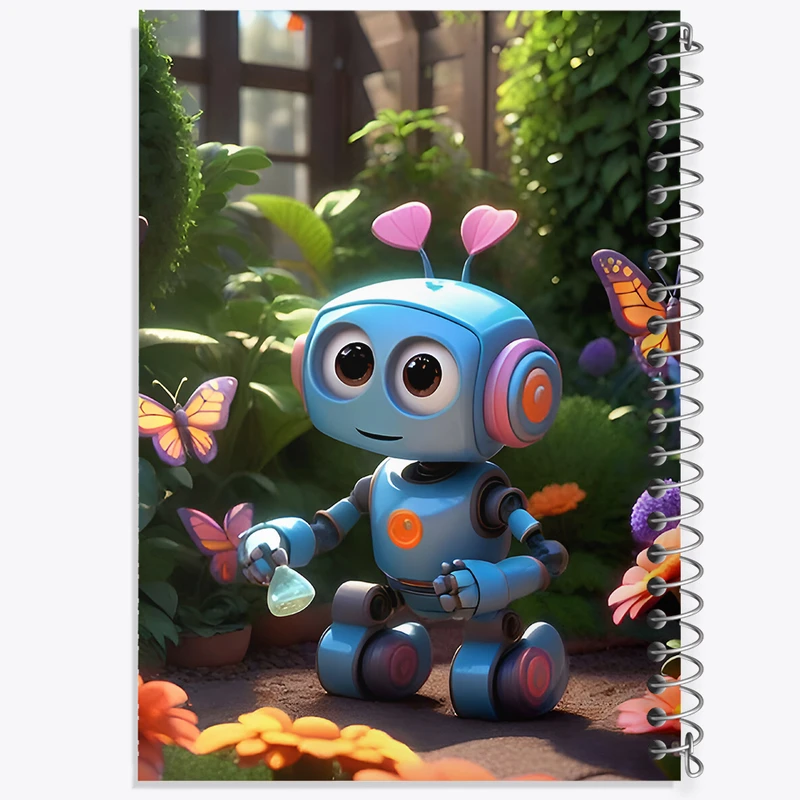 دفتر لیست خرید 50 برگ خندالو طرح ربات کیوت کد F6522