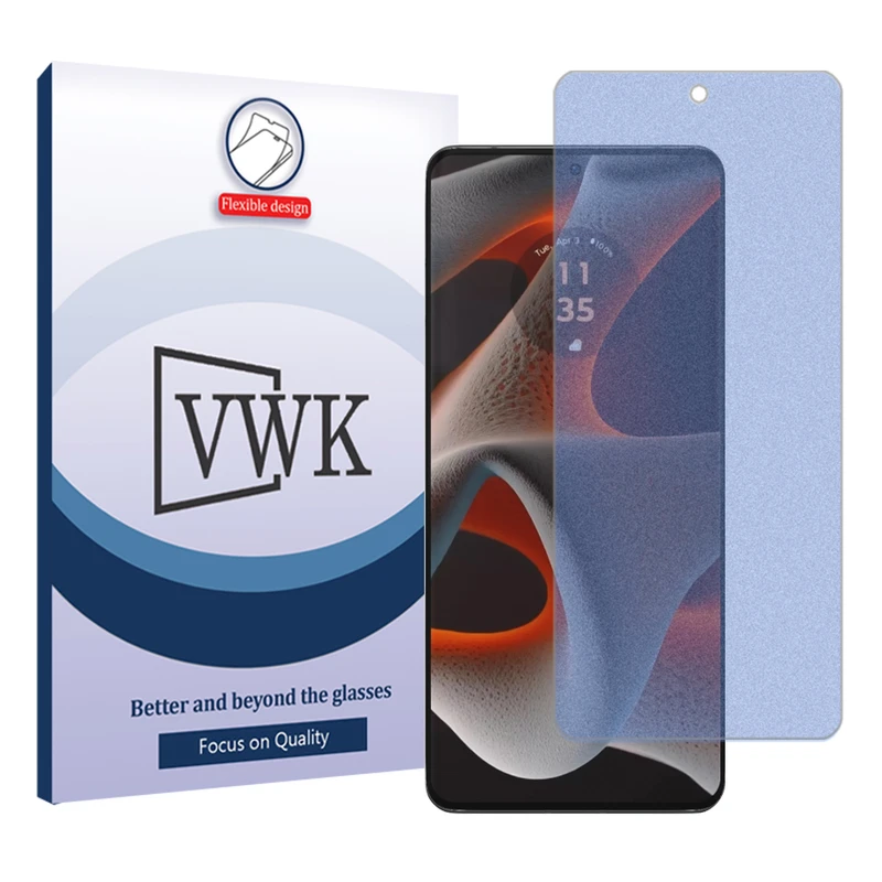 محافظ صفحه نمایش مات آنتی بلو وی دبلیو کی مدل Tough مناسب برای گوشی موبایل موتورولا Edge 50 Pro 