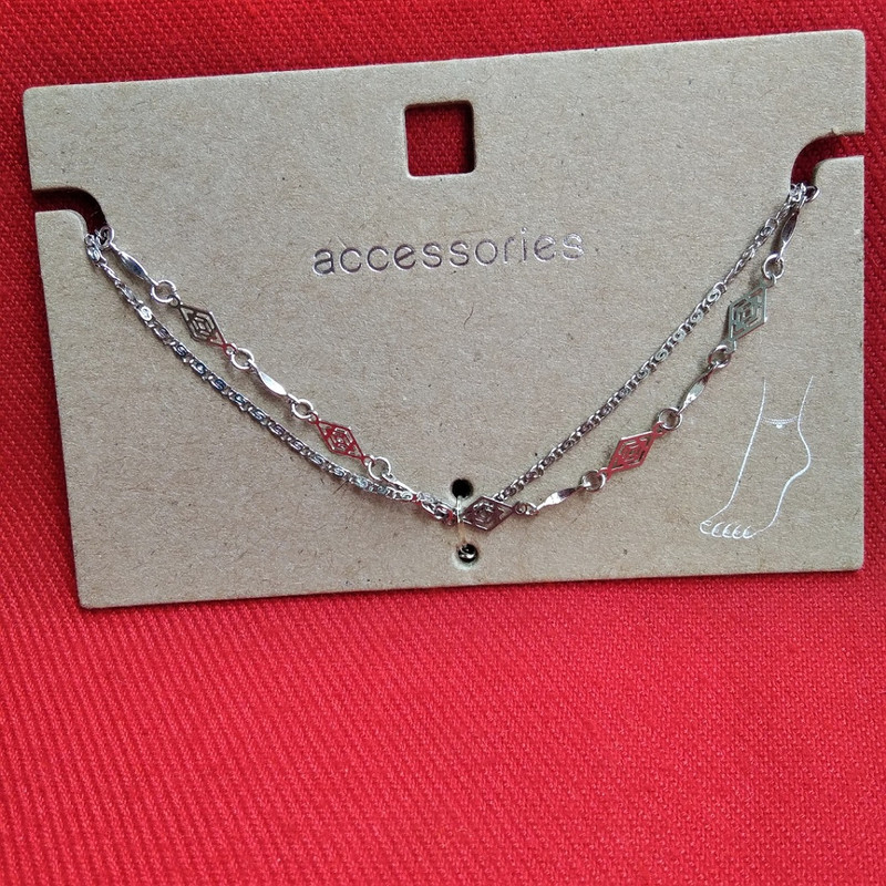 پابند زنانه اکسسورایز مدل لوزی کد 10 پابند زنانه اکسسورایز مدل لوزی کد 10