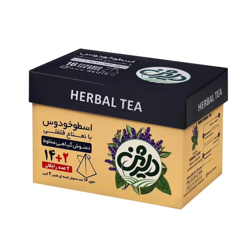 دمنوش گیاهی مخلوط اسطوخودوس با نعناع فلفلی دلژین - 32 گرم