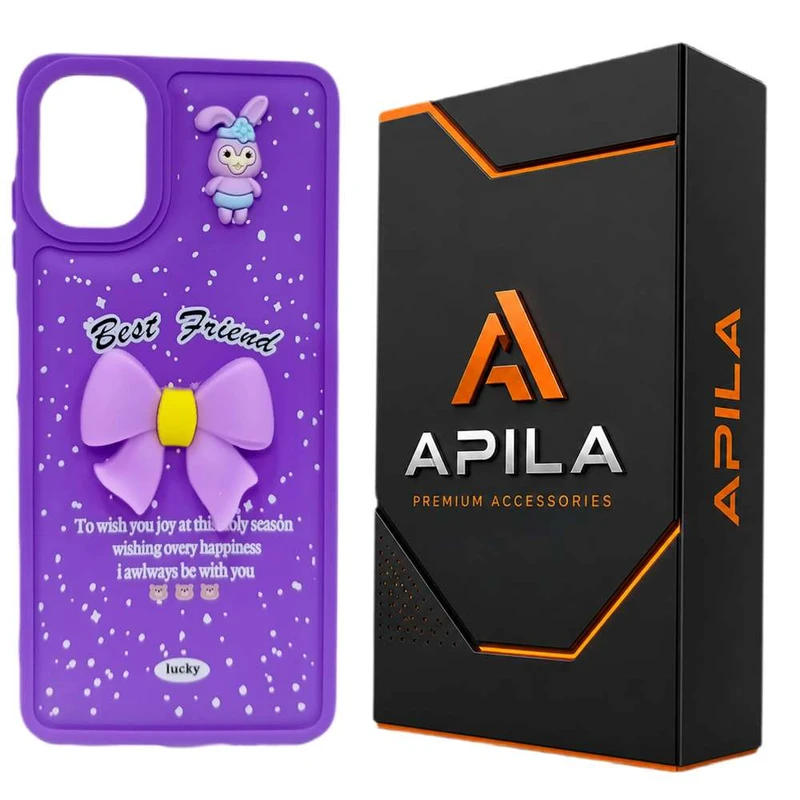 کاور اپیلا مدل عروسکی سیلیکونی مناسب برای گوشی موبایل سامسونگ Galaxy A06