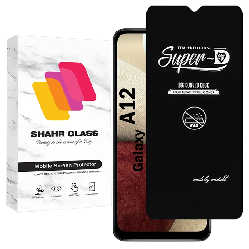 محافظ صفحه نمایش شهر گلس مدل SUPERDNSH مناسب برای گوشی موبایل سامسونگ Galaxy A12