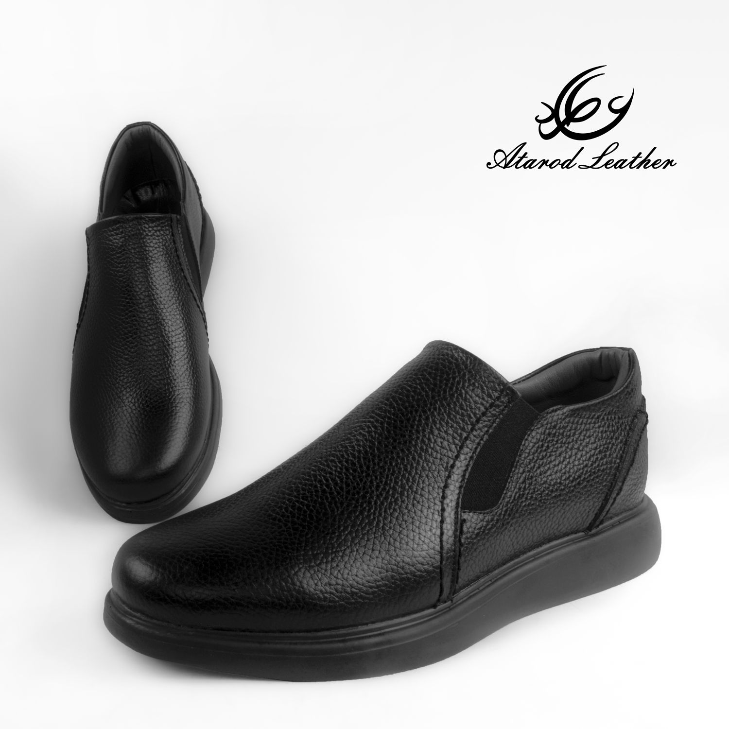 کفش روزمره مردانه چرم عطارد مدل چرم طبیعی کد SH56 -  - 8