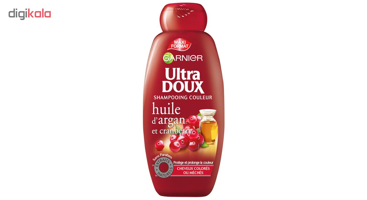 شامپو محافظت کننده گارنیه سری Ultra Doux مدل Argan And Cranberry حجم 400 میلی لیتر