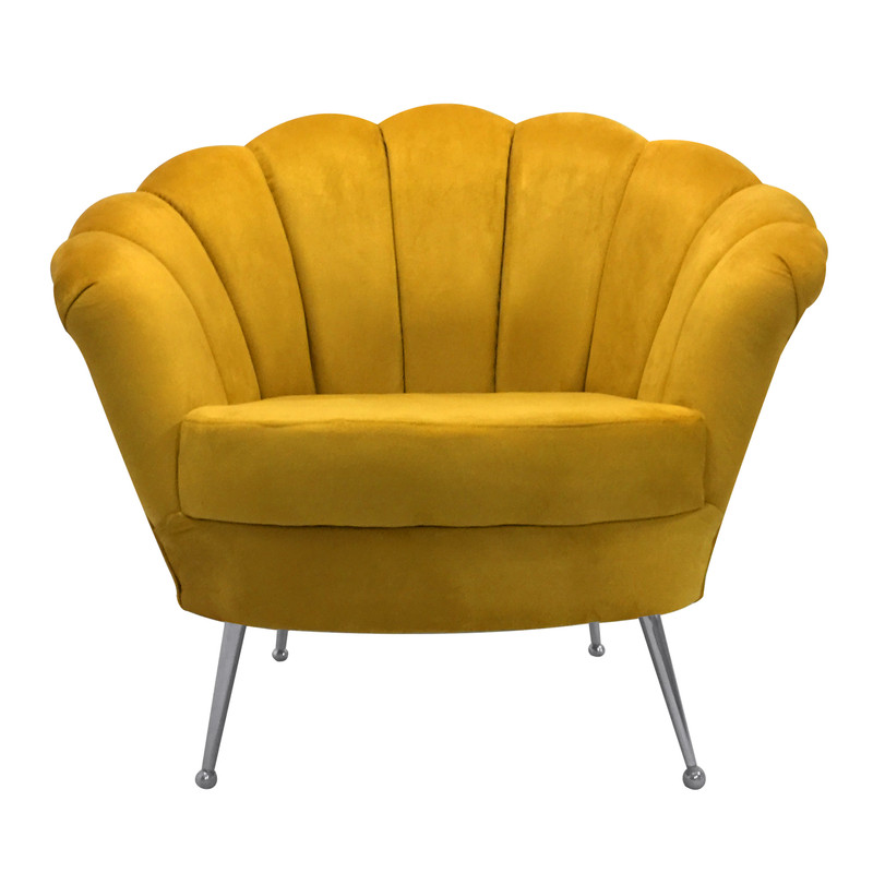 مبل راحتی یک نفره مدل صدفی کد S01