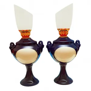 شمعدان مدل ۰۰۱ برای شمع استوانه ای و وارمر مجموعه ۲ عددی