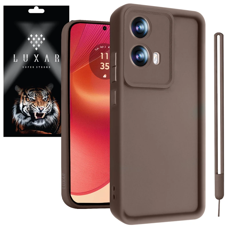 کاور لوکسار مدل 50fusion -Puffer band مناسب برای گوشی موبایل موتورولا Edge 50 Fusion به همره بند آویز