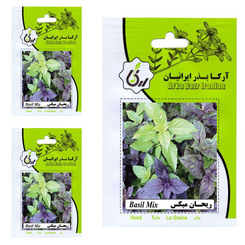 بذر ریحان میکس آرکا بذر ایرانیان کد 133-ARK مجموعه 3 عددی