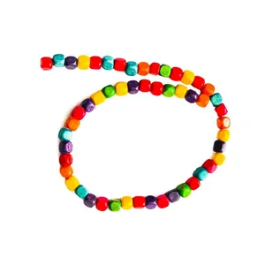 مهره مدل چوبی رنگی بسته 200 عددی