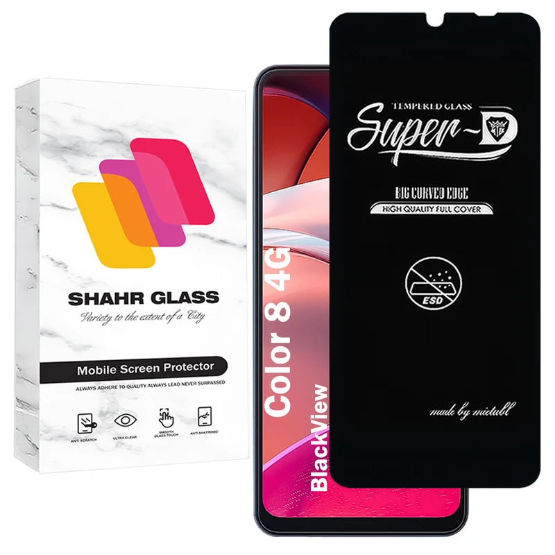 محافظ صفحه نمایش شهر گلس مدل SUPERDNSH مناسب برای گوشی موبایل بلک ویو BlackView Color 8 4G