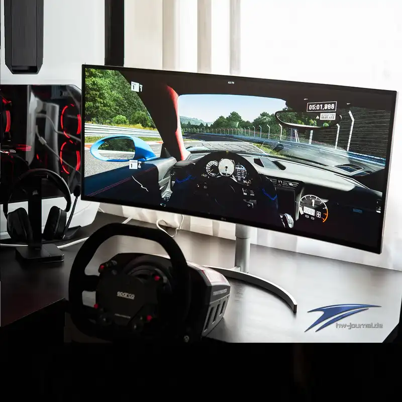 مانیتور خمیده ال جی مدل 38WK95C-W سایز 38 اینچ