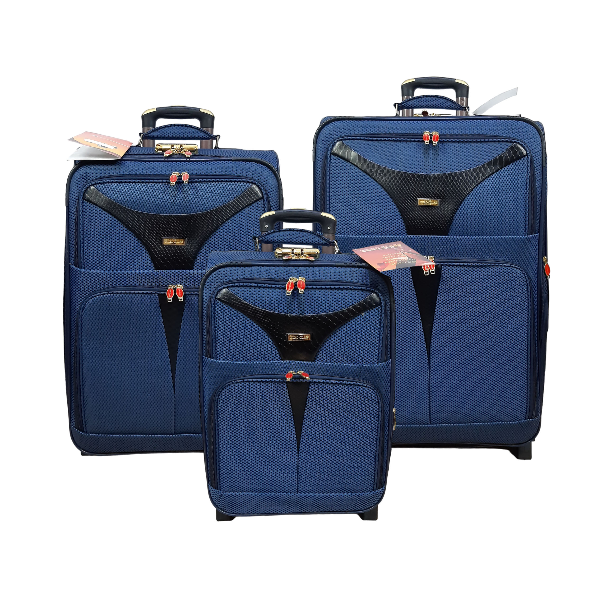 نکته خرید - قیمت روز مجموعه سه عددی چمدان یورو کلاس مدل J9050 خرید