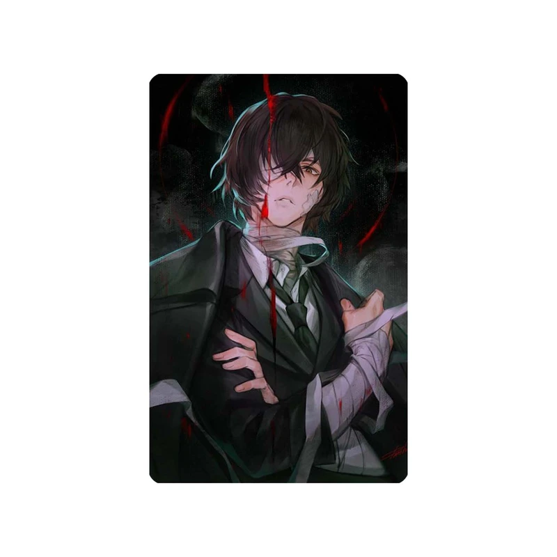 استیکر کارت مدل انیمه طرح سگ‌های ولگرد بانگو اوسامو دازای Bungo Stray Dogs Osamu dazai کد 5069