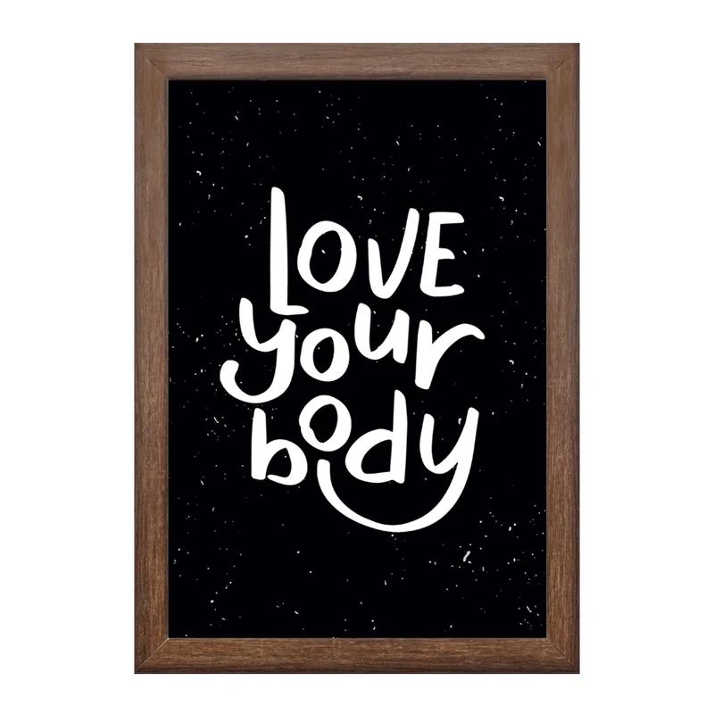تابلو خندالو طرح Love Your Body کد F1057