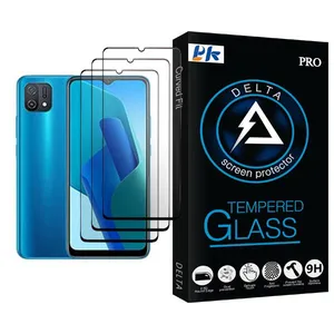 PK Delta Glass MIX003 Screen Protector For Oppo A16K Pack Of 3