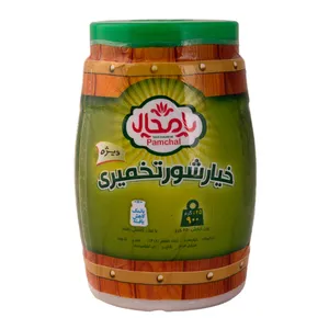 خیارشور تخمیری ویژه با نمک کاهش یافته پامچال - 900 گرم