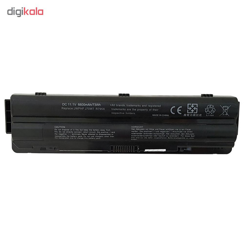 باتری لپ تاپ 9 سلولی مدل XL5 برای لپ تاپ Dell XPS L502-L501