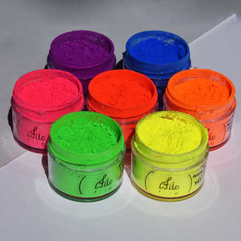 پودر رنگ رزین اپوکسی فیلو مدل بلک لایت حجم 10 میلی لیتر بسته 7 عددی