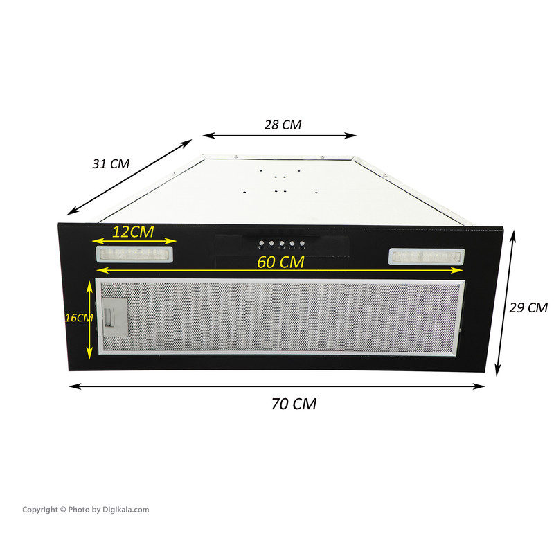 هود مخفی آلوین مدل AH1005 سایز 70