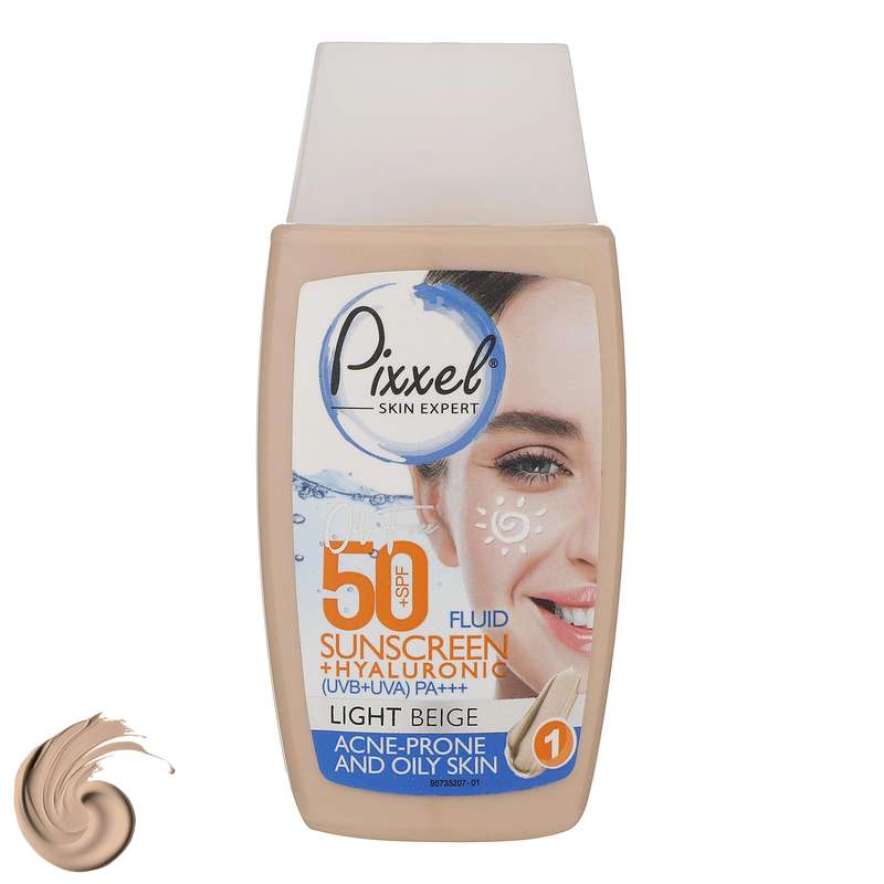 کرم ضدآفتاب رنگی پیکسل 50 SPFمدل LIGHT BEIGE مناسب برای پوستهای چرب، حجم 50 میلیلیتر کرم ضدآفتاب رنگی پیکسل 50 SPFمدل LIGHT BEIGE مناسب برای پوستهای چرب، حجم 50 میلیلیتر