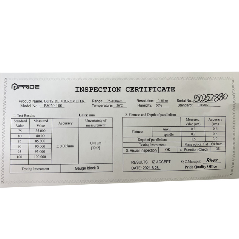 میکرومتر پراید مدل P8020-100