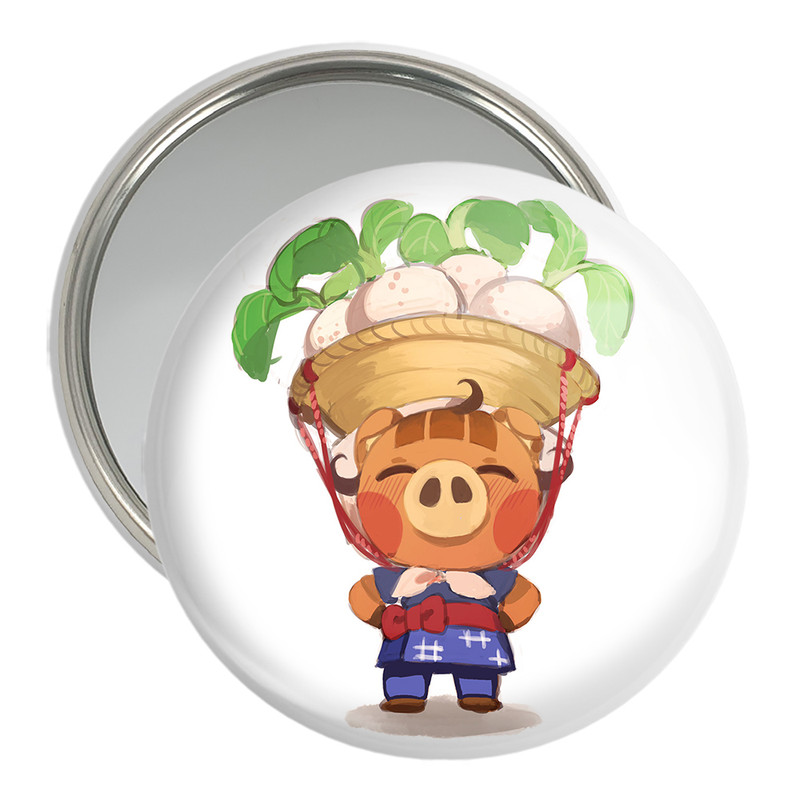 آینه جیبی خندالو مدل بازی انیمال کراسینگ (Animal Crossing) کد 32641
