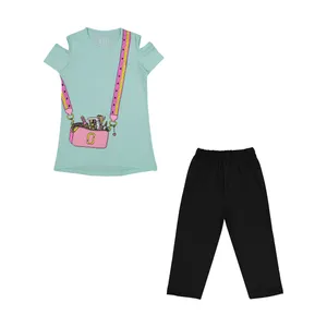 ست تی شرت و شلوارک دخترانه سون پون مدل 1391735-53