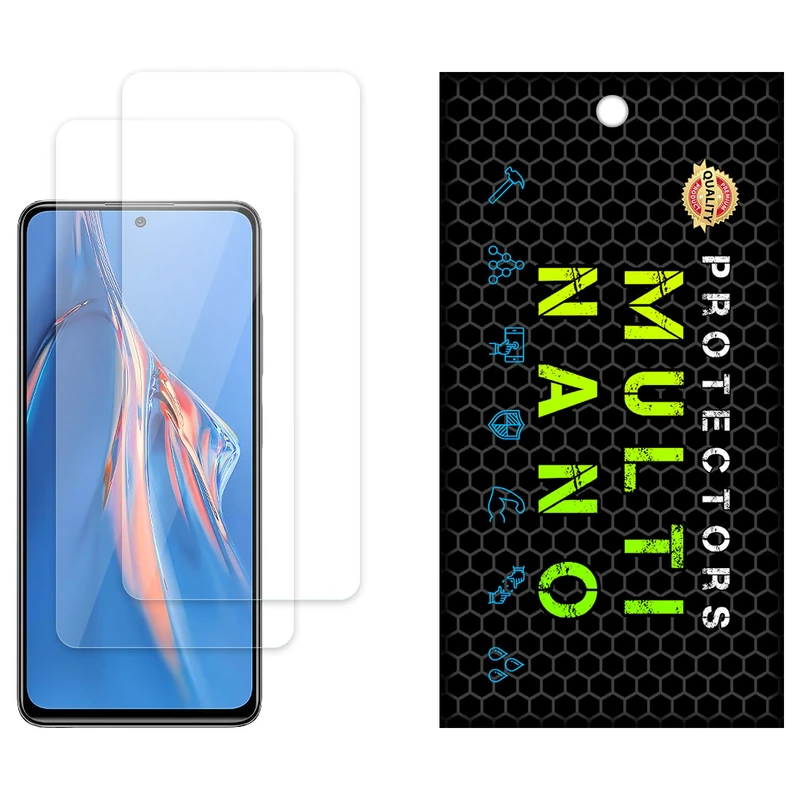 محافظ صفحه نمایش شفاف مولتی نانو مدل X-S2N مناسب برای گوشی موبایل شیائومی Redmi Note 11E Pro بسته دو عددی