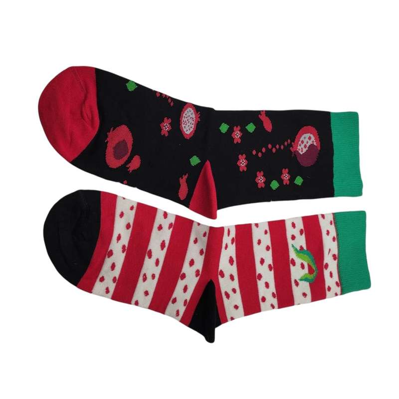 جوراب دخترانه مدل تابه تا یلدایی