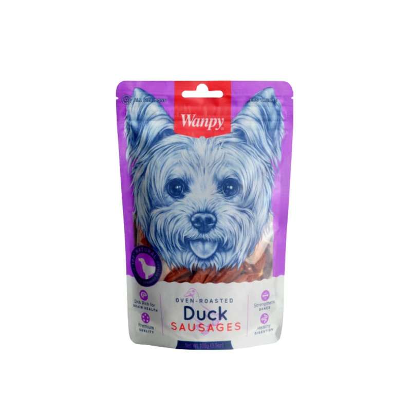 تشویقی سگ ون پی مدل اردک سوسیسی وزن 100 گرم 