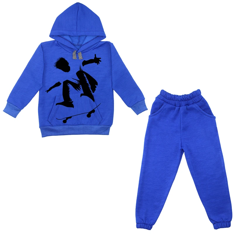 ست هودی و شلوار پسرانه مدل اسکیت سوار A89