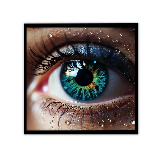 تابلو نوری بکلیت طرح هنری چشم مدل B-MID-19545