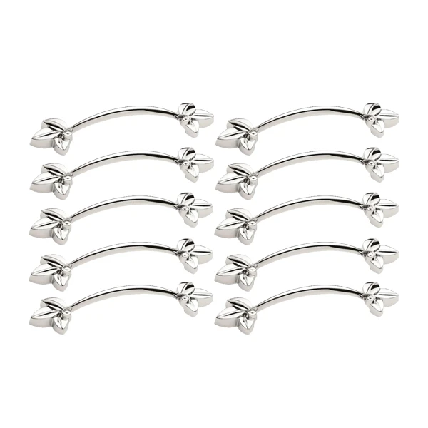 عکس شماره 2 : دستگیره کابینت طرح گل کد defne بسته 10عددی