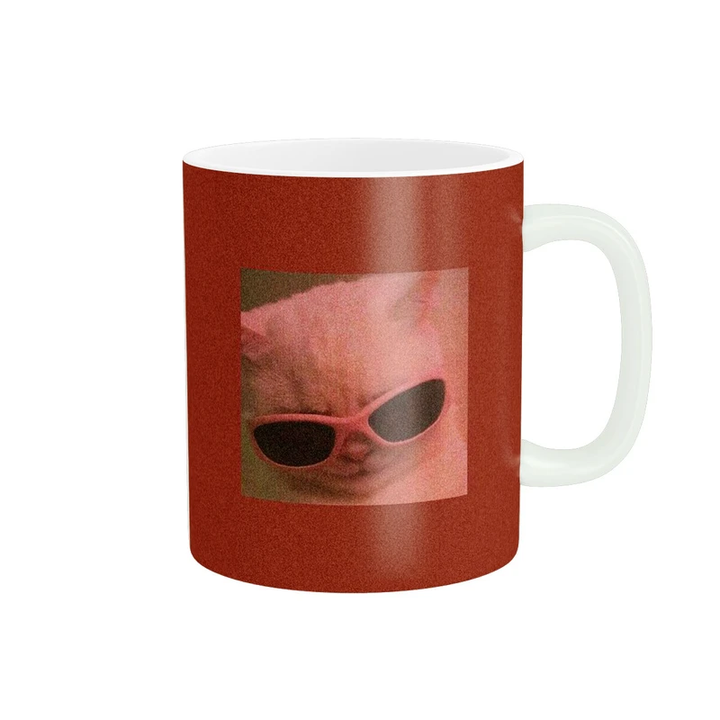 ماگ مدل گربه بامزه کد 246