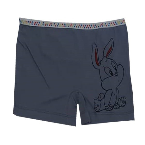 شورت دخترانه طرح خرگوش رنگ خاکستری