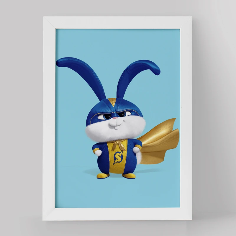 تابلو خندالو مدل زندگی پنهان حیوانات خانگی کد 10681