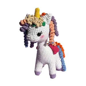 عروسک بافتنی مدل یونیکورن