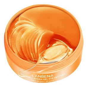 ماسک زیر چشم لنبنا مدل VITAMIN C HYDRA GEL حجم 90 میلی لیتر بسته 60 عددی