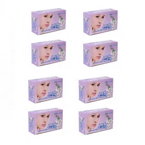 صابون شستشو گلنار مدل white Flower وزن 130 گرم مجموعه 8 عددی