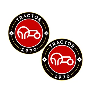 برچسب خودرو طرح تراکتور کد bt404216 بسته 2 عددی