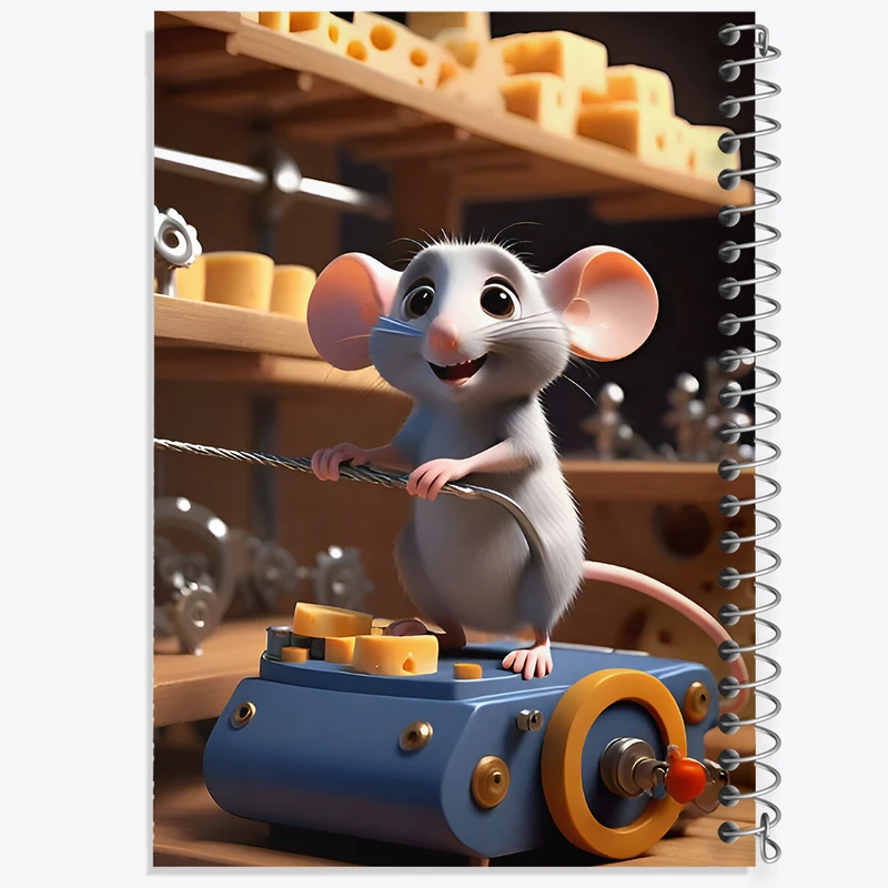 دفتر مشق 50 برگ خندالو طرح موش کوچولو کد F7793