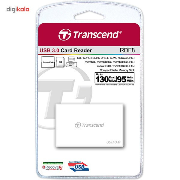 کارت خوان ترنسند مدل RDF8 با رابط USB 3.0 3