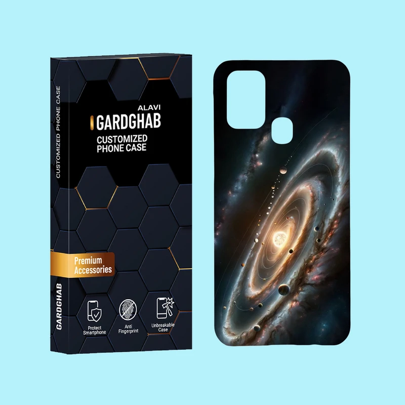 کاور گارد قاب علوی مدل کهکشان مناسب برای گوشی موبایل سامسونگ Galaxy M31