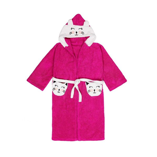 حوله پالتویی کودک هنرمند مدل cat سایز ۱۰۰×۹۰ سانتی متر