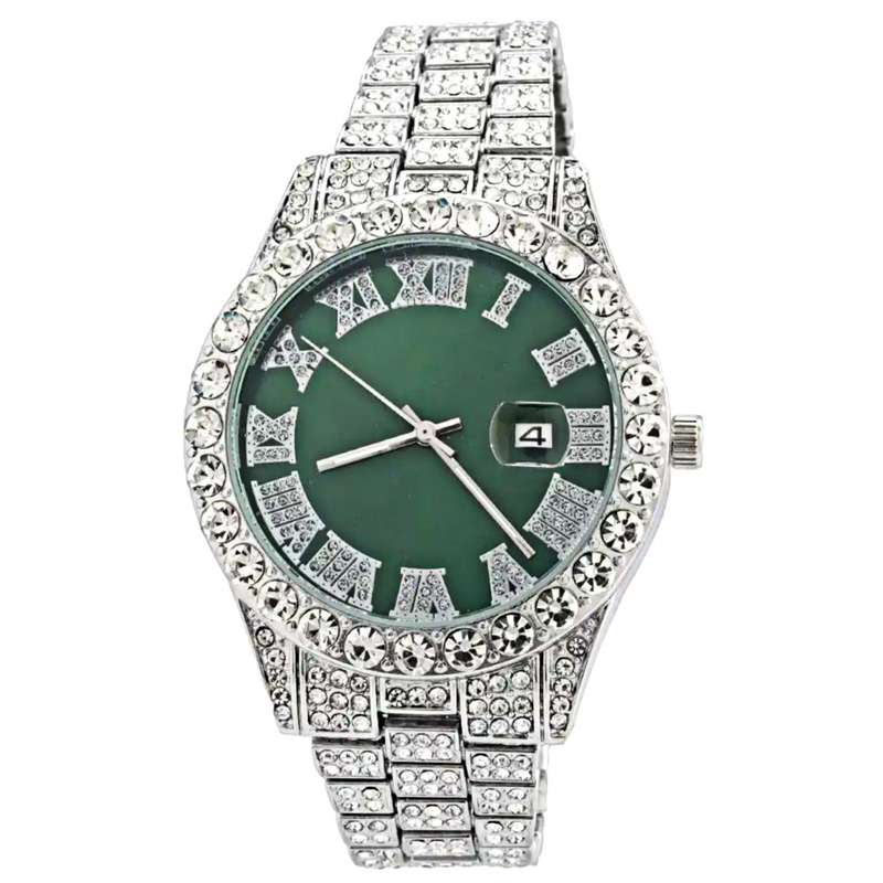 ساعت مچی عقربه‌ای مردانه مدل فول نگین دیت جاست sb_ng