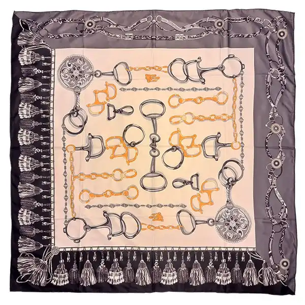 روسری زنانه مدل ابریشمی قواره بزرگ کد QD2040